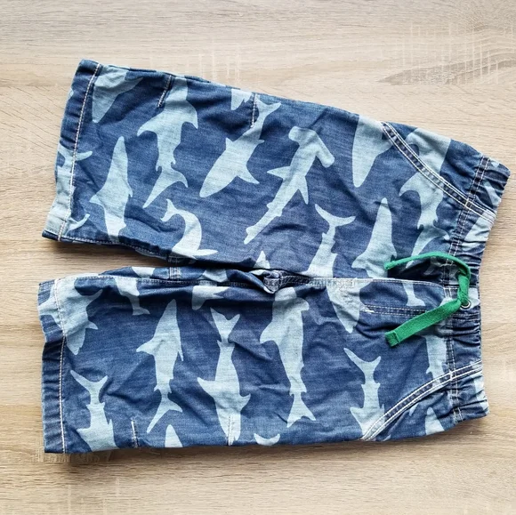 2011 nwot/ln Mini Boden size 7 jean shark shorts - Picture 3 of 9